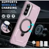 Phonesta IronLock Back Cover hoesje met ring en MagSafe voor Samsung Galaxy A36/A56 - Roze 2