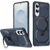 Phonesta IronLock Back Cover hoesje met ring en MagSafe voor Samsung Galaxy S25 Edge - Blauw