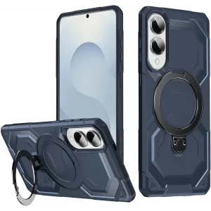 Phonesta IronLock Back Cover hoesje met ring en MagSafe voor Samsung Galaxy S25 Edge - Blauw