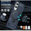 Phonesta IronLock Back Cover hoesje met ring en MagSafe voor Samsung Galaxy S25 Edge - Blauw 2