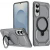 Phonesta IronLock Back Cover hoesje met ring en MagSafe voor Samsung Galaxy S25 Edge - Grijs