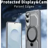 Phonesta IronLock Back Cover hoesje met ring en MagSafe voor Samsung Galaxy S25 Edge - Grijs 4