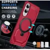 Phonesta IronLock Back Cover hoesje met ring en MagSafe voor Samsung Galaxy S25 Edge - Rood 2