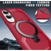 Phonesta IronLock Back Cover hoesje met ring en MagSafe voor Samsung Galaxy S25 Edge - Rood 5