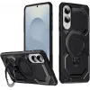 Phonesta IronLock Back Cover hoesje met ring en MagSafe voor Samsung Galaxy S25 Edge - Zwart