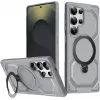 Phonesta IronLock Back Cover hoesje met ring en MagSafe voor Samsung Galaxy S25 Ultra - Grijs