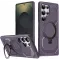 Phonesta IronLock Back Cover hoesje met ring en MagSafe voor Samsung Galaxy S25 Ultra - Paars