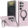 Phonesta IronLock Back Cover hoesje met ring en MagSafe voor Samsung Galaxy S25 Ultra - Roze