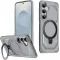 Phonesta IronLock Back Cover hoesje met ring en MagSafe voor Samsung Galaxy S25/S24 - Grijs