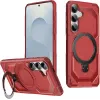 Phonesta IronLock Back Cover hoesje met ring en MagSafe voor Samsung Galaxy S25/S24 - Rood