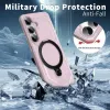 Phonesta IronLock Back Cover hoesje met ring en MagSafe voor Samsung Galaxy S25/S24 - Roze 3