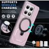 Phonesta IronLock Back Cover hoesje met ring en MagSafe voor Xiaomi 14T - Roze 2