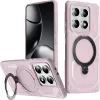 Phonesta IronLock Back Cover hoesje met ring en MagSafe voor Xiaomi 14T Pro - Roze