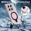 Phonesta IronLock Back Cover hoesje met ring en MagSafe voor Xiaomi 14T Pro - Roze 3