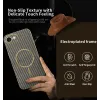Phonesta Luxury Carbon Fiber Back Cover hoesje met MagSafe voor Apple iPhone 17e/16e - Bruin 3