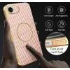 Phonesta Luxury Carbon Fiber Back Cover hoesje met MagSafe voor Apple iPhone 17e/16e - Roze 8