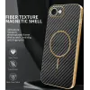 Phonesta Luxury Carbon Fiber Back Cover hoesje met MagSafe voor Apple iPhone 17e/16e - Zwart 2