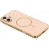 Phonesta Luxury Carbon Fiber Back Cover hoesje met MagSafe voor Apple iPhone 17 - Roze 3