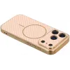Phonesta Luxury Carbon Fiber Back Cover hoesje met MagSafe voor Apple iPhone 17 Pro Max - Roze 4
