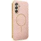 Phonesta Luxury Carbon Fiber Back Cover hoesje met MagSafe voor Samsung Galaxy A17/A26 - Roze