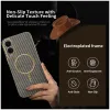 Phonesta Luxury Carbon Fiber Back Cover hoesje met MagSafe voor Samsung Galaxy S25 Edge - Bruin 2