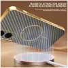 Phonesta Luxury Carbon Fiber Back Cover hoesje met MagSafe voor Samsung Galaxy S25 Edge - Bruin 4