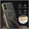 Phonesta Luxury Carbon Fiber Back Cover hoesje met MagSafe voor Samsung Galaxy S25 Edge - Zwart 5