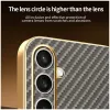Phonesta Luxury Carbon Fiber Back Cover hoesje met MagSafe voor Samsung Galaxy S25 FE - Bruin 7
