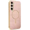 Phonesta Luxury Carbon Fiber Back Cover hoesje met MagSafe voor Samsung Galaxy S25 FE - Roze