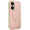 Phonesta Luxury Carbon Fiber Back Cover hoesje met MagSafe voor Xiaomi Poco F7 - Roze