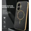 Phonesta Luxury Carbon Fiber Back Cover hoesje met MagSafe voor Xiaomi Poco F7 - Zwart 1