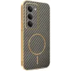 Phonesta Luxury Carbon Fiber Back Cover hoesje met MagSafe voor Xiaomi Redmi 15 - Bruin 0