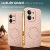 Phonesta Luxury Carbon Fiber Back Cover hoesje met MagSafe voor Xiaomi Redmi 15C / Xiaomi Poco C85 - Roze 4