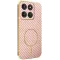 Phonesta Luxury Carbon Fiber Back Cover hoesje met MagSafe voor Motorola Edge 60 Pro - Roze