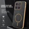 Phonesta Luxury Carbon Fiber Back Cover hoesje met MagSafe voor Motorola Edge 60 Pro - Zwart 2