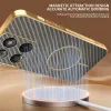 Phonesta Luxury Carbon Fiber Back Cover hoesje met MagSafe voor Motorola Edge 60 / Edge 60 Fusion - Bruin 1
