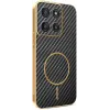 Phonesta Luxury Carbon Fiber Back Cover hoesje met MagSafe voor Motorola Moto G56 - Zwart