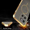 Phonesta Luxury Carbon Fiber Back Cover hoesje met MagSafe voor Motorola Moto G86 - Bruin 7
