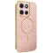 Phonesta Luxury Carbon Fiber Back Cover hoesje met MagSafe voor Motorola Moto G86 - Roze