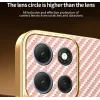 Phonesta Luxury Carbon Fiber Back Cover hoesje met MagSafe voor Motorola Moto G86 - Roze 4