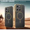 Phonesta Luxury Carbon Fiber Back Cover hoesje met MagSafe voor Motorola Moto G86 - Zwart 3