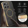Phonesta Luxury Carbon Fiber Back Cover hoesje met MagSafe voor Motorola Moto G86 - Zwart 6