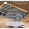 Phonesta Luxury Carbon Fiber Back Cover hoesje met MagSafe voor Motorola Moto G86 Power - Bruin 5