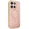 Phonesta Luxury Carbon Fiber Back Cover hoesje met MagSafe voor Motorola Moto G86 Power - Roze