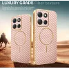 Phonesta Luxury Carbon Fiber Back Cover hoesje met MagSafe voor Motorola Moto G86 Power - Roze 3