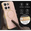 Phonesta Luxury Carbon Fiber Back Cover hoesje met MagSafe voor Motorola Moto G86 Power - Roze 6