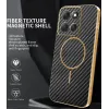 Phonesta Luxury Carbon Fiber Back Cover hoesje met MagSafe voor Motorola Moto G86 Power - Zwart 1