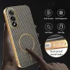 Phonesta Luxury Carbon Fiber Back Cover hoesje met MagSafe voor OnePlus Nord 5 - Bruin 6