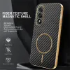 Phonesta Luxury Carbon Fiber Back Cover hoesje met MagSafe voor OnePlus Nord 5 - Zwart 3