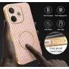 Phonesta Luxury Carbon Fiber Back Cover hoesje met MagSafe voor Oppo A5 Pro - Roze 6